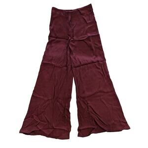 FLYNN SKYE‎ High Waist Crepe Wide Flare Leg Flowy Boho XS Pants
